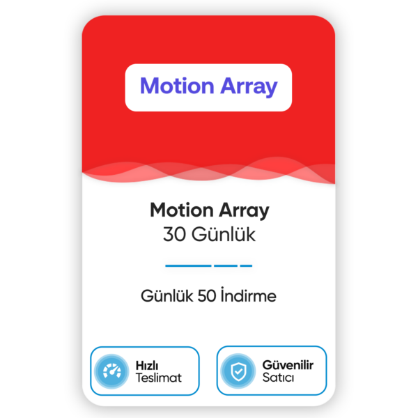 Motion Array – 30 Günlük